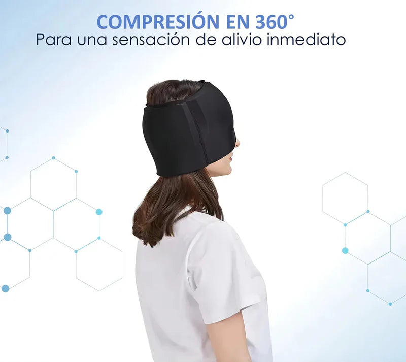 Gorro Alivon 360 PRO | Alivio Instantáneo para migrañas, fiebre y sinusitis sin medicación